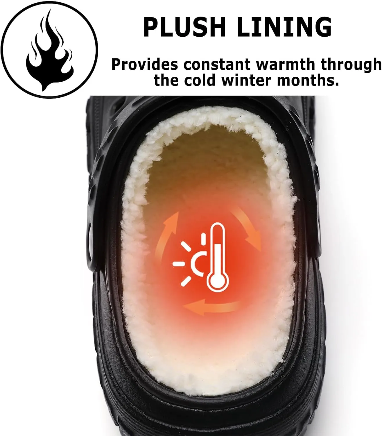 Kids Fur Lined Clogs Garden Shoes for Boys Girls Fashions Winter Warm Plush Home Slippers Slip On Indoor Outdoor Fleece Lined Mules