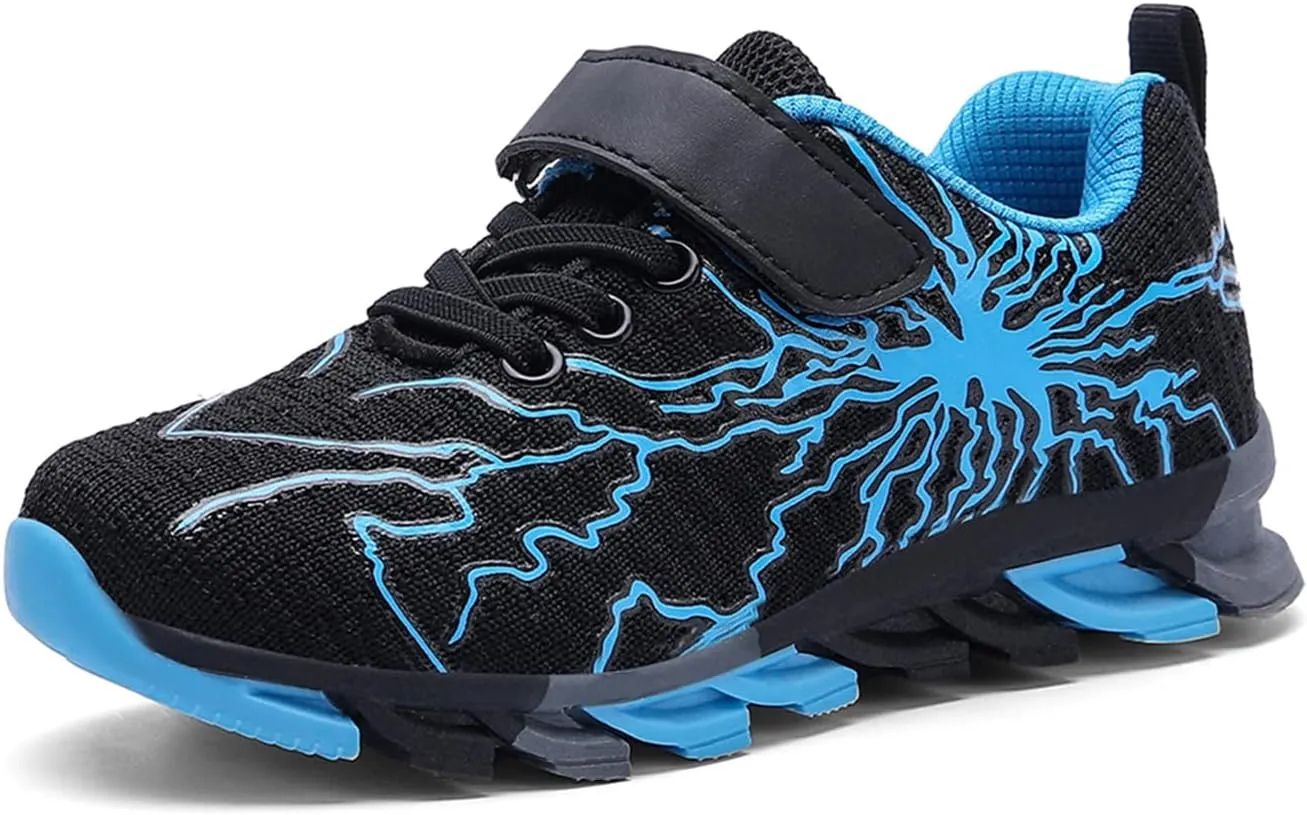 Kids Sneakers for Boys Girls Cool Pattern Athletic Running Tennis Shoes for Little Kid Big Kid