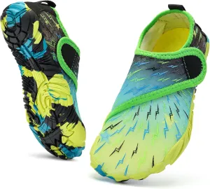 Kids Water Shoes Boys Girls - Wide Toe Box Quick Dry Barefoot Shoes Breathable Non Slip Aqua Athletic Sneakers for Swim Beach Pool Kayak Hiking Sand Walking Travel Essentials (Little Kid/Big Kid)