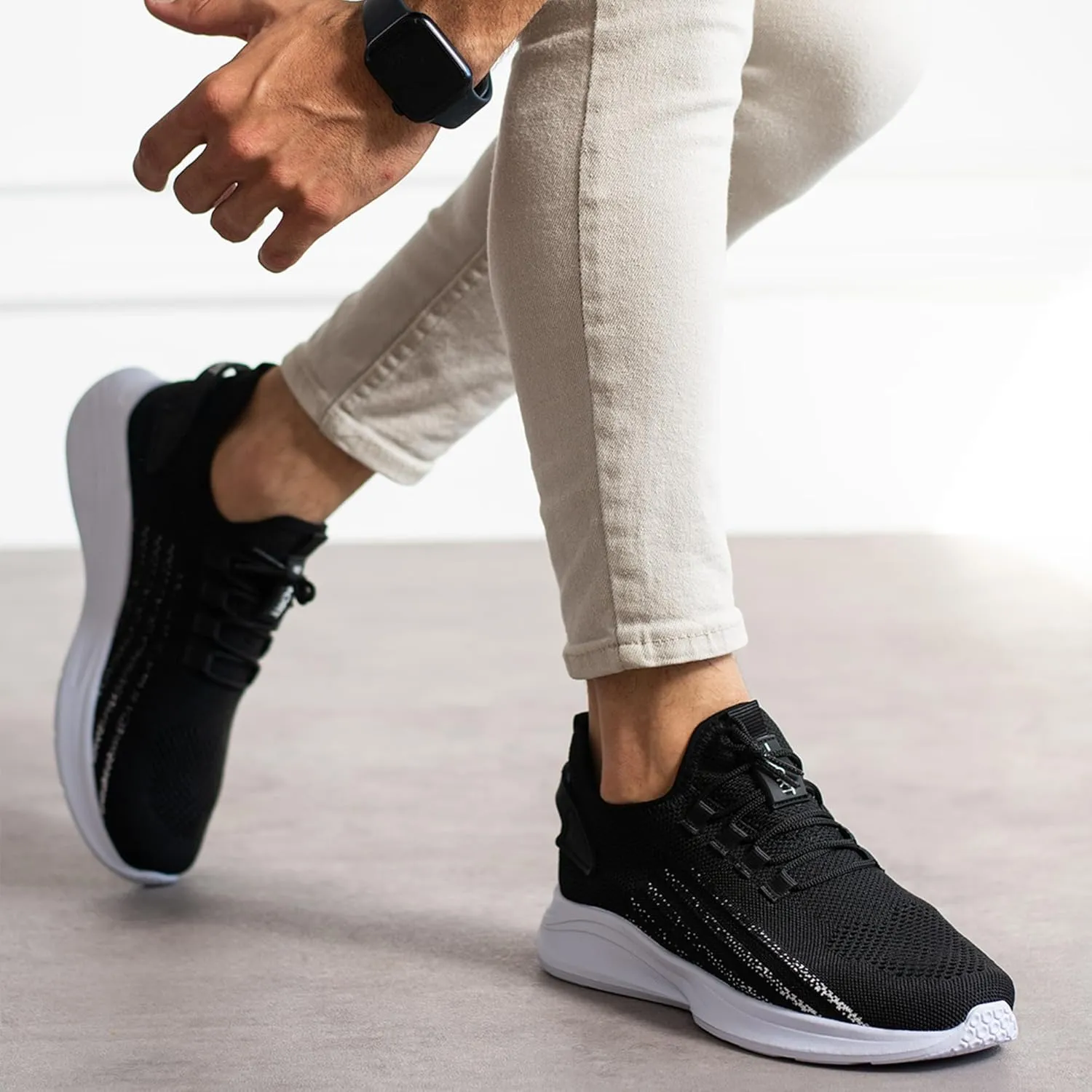 Knit Sneakers for Women and Men - Lightweight Slip-On Walking Shoes - Comfortable Women's Sneakers, Men's Sneakers, Casual Shoes