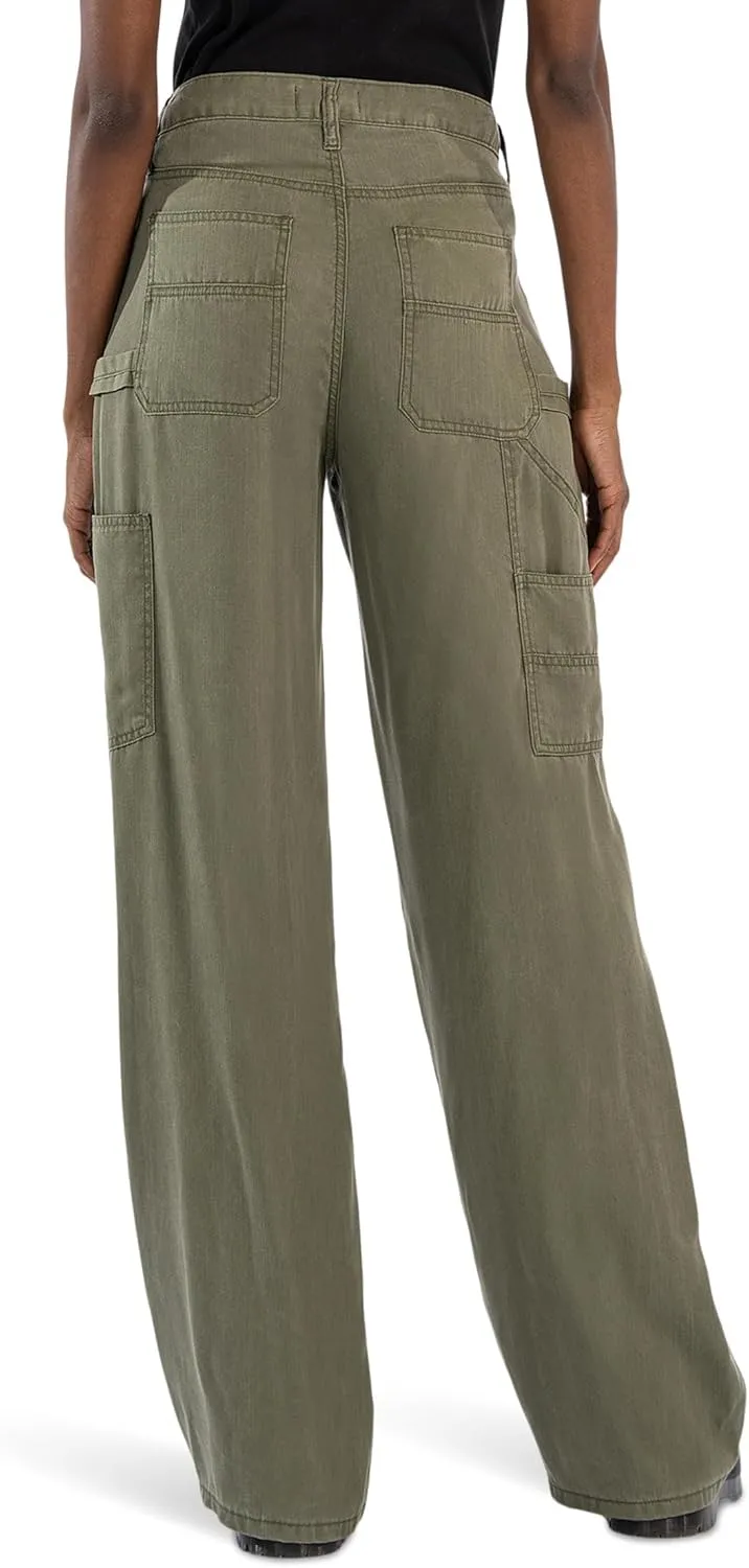KUT from the Kloth Women's Sienna Super Wide Leg in Olive