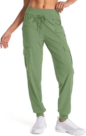 linlon Womens Hiking Pants Quick Dry UPF 50 Casual Pants Lightweight Travel Safari Work Cargo Joggers Pants