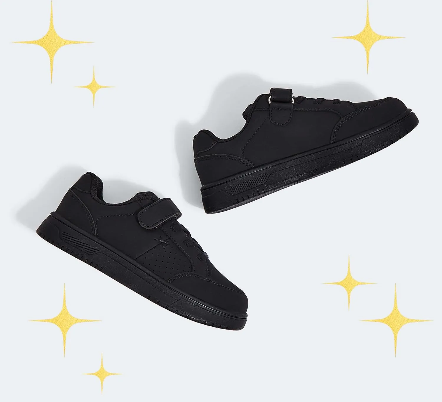 LUCKY STEP Kid's Glitter Walking Shoes Shiny Sparkly Sequins Fashion Sneakers Hook and Loop Athletic Unisex-Child Casual Running for Children/Boys/Girls
