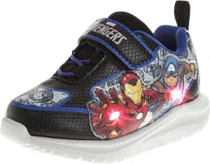 Marvel Comics Character Sneakers Slipon Laceless - The Avengers Spiderman Captain America Hulk Thor Ironman Athletic Shoes (Sizes: 6-10 Toddler / 11-12 Little Kid)