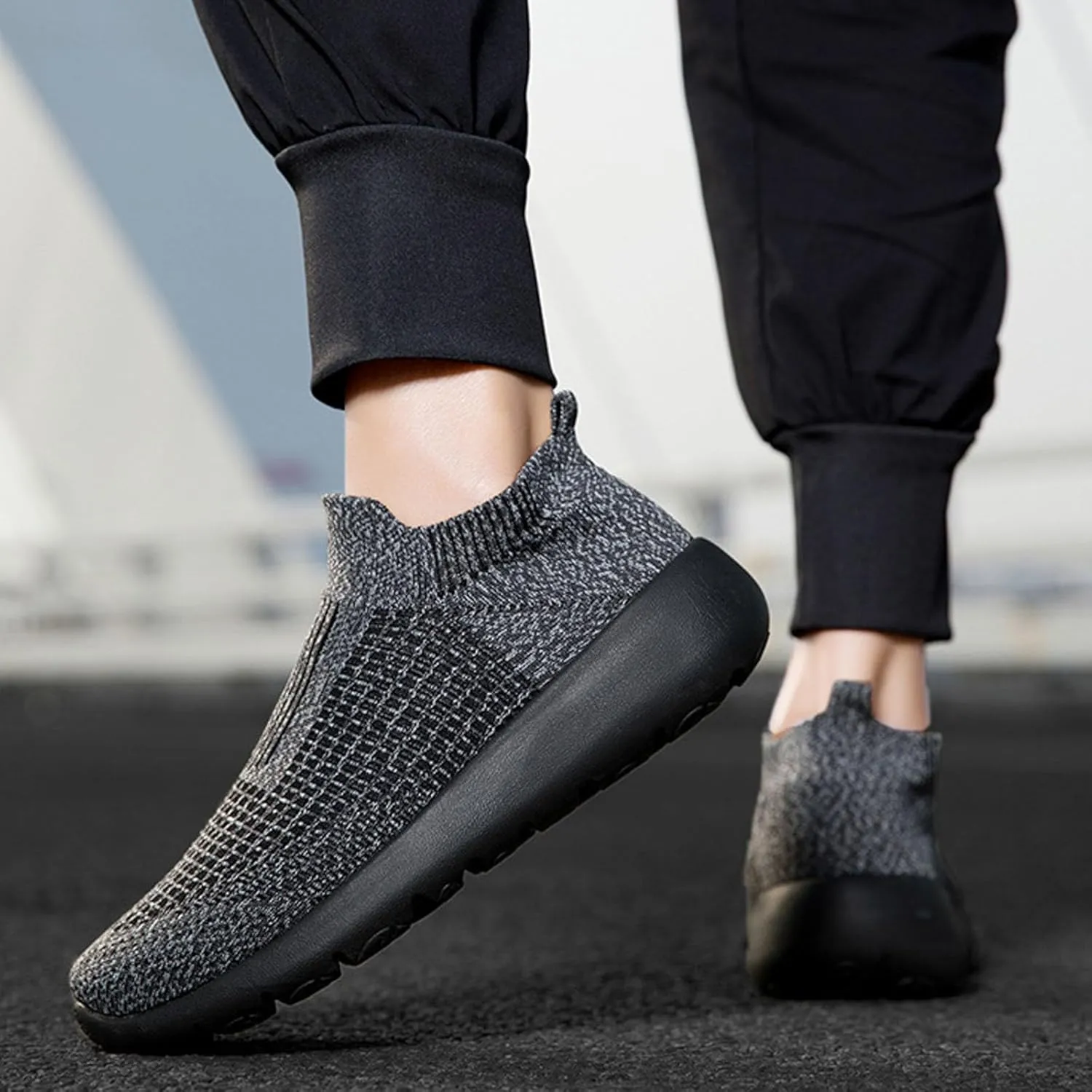 Men's City Streetwear Shoes Breathable Mesh High Top Lightweight Comfort for Daily Commuting & Casual Outings Mens Casual Slip On Cushion Walking Shoe Indoor Outdoor Workout Sneaker