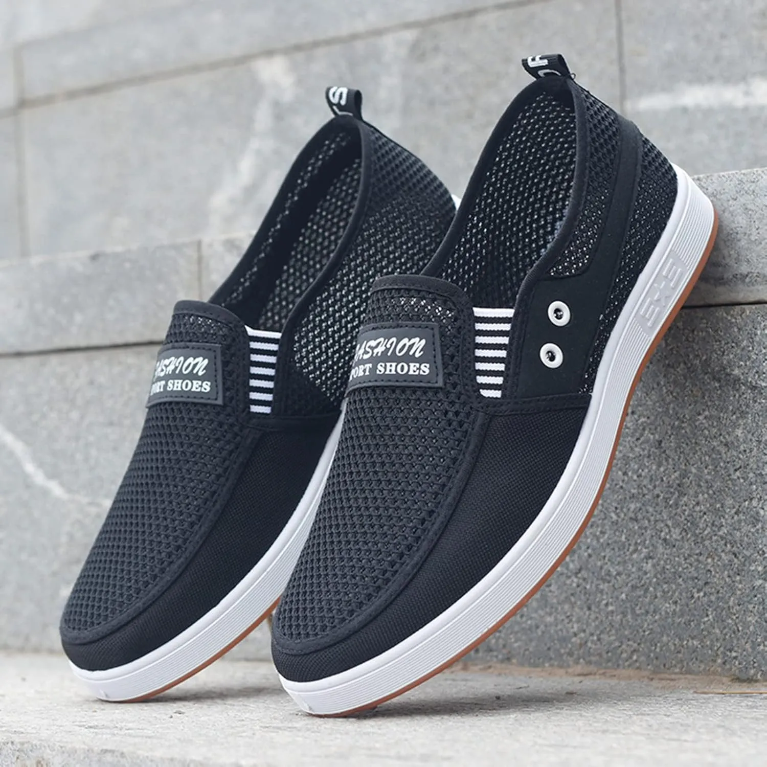 Mens Shoes Sports Fashion Simple Mountaineering Solid Color Driving Street Shoes