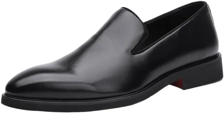 Men's Slip-Ons Loafers Lightweight All-Day Comfort Non-Slip Dress Shoes Classic Comfortable Shiny Leather Tuxedo Shoes