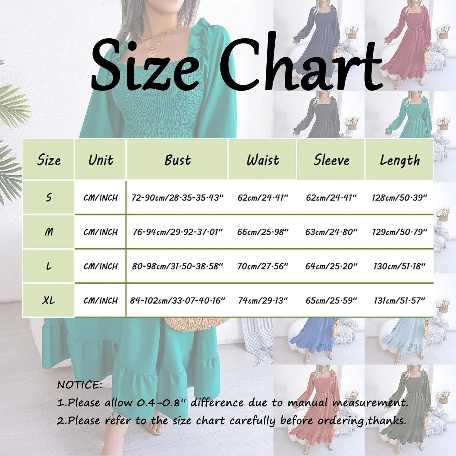 Milkmaid Dress Women Plus Size Dress 2025 Casual Long Sleeve Smocked Dress Square Neck High Waist Ruffle Tiered Midi Dresses