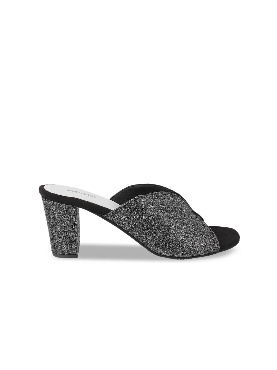 Mochi Black Block Mules