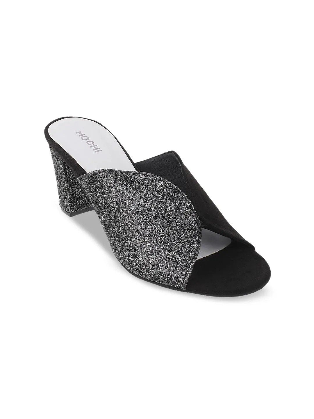 Mochi Black Block Mules
