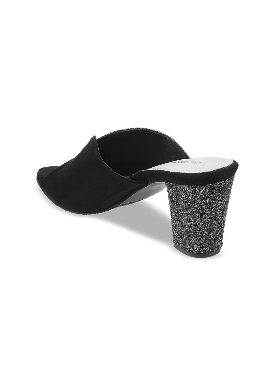 Mochi Black Block Mules
