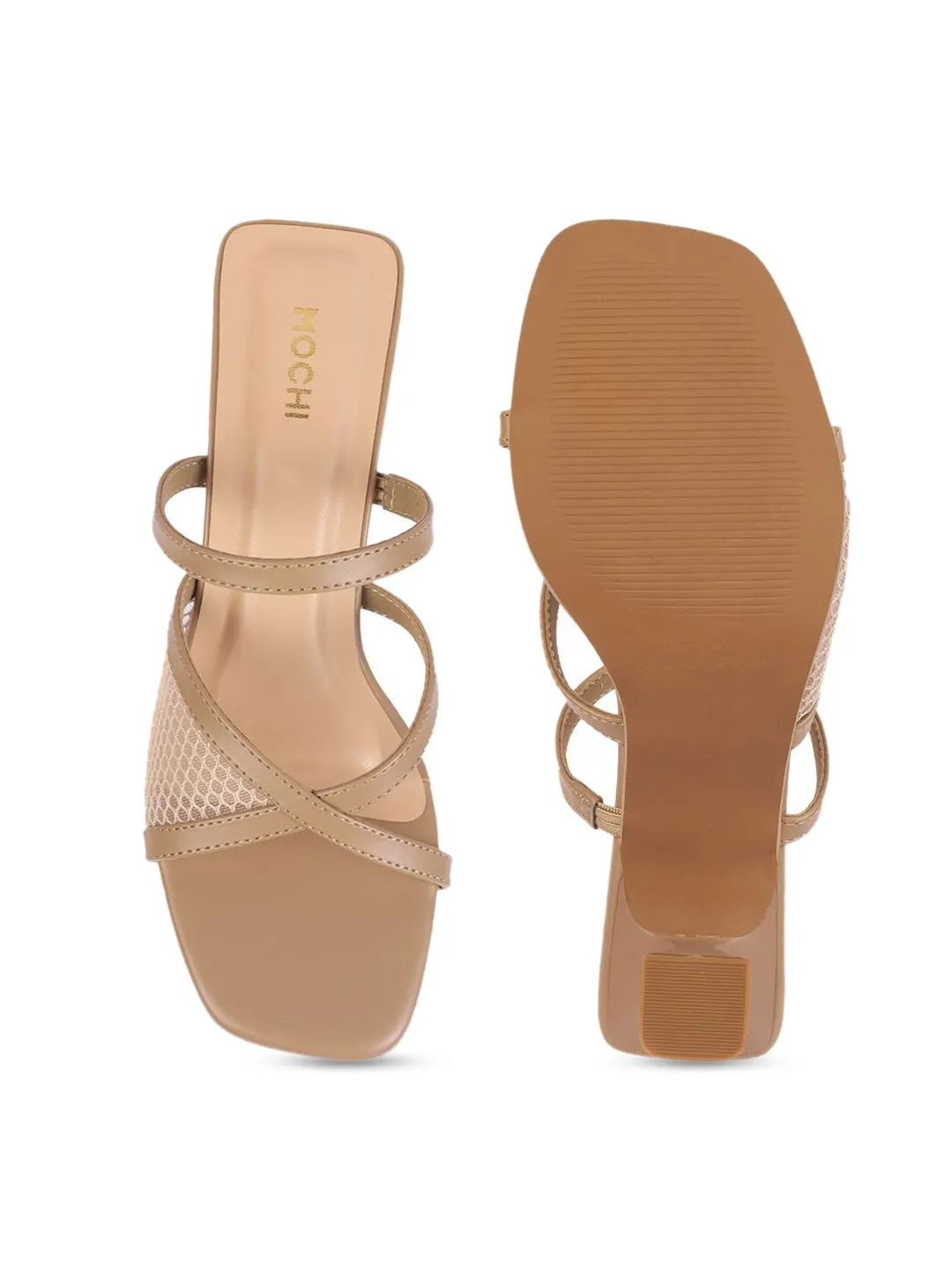 Mochi Embellished Block Mules