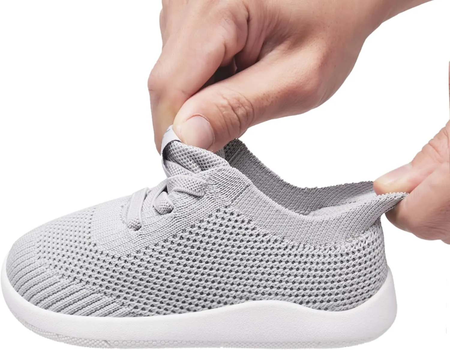 MORENDL Toddler Wide Toe Box Barefoot Shoes Baby First Walking Shoes Boys Girls Non-Slip Zero Drop Minimalist Sneakers