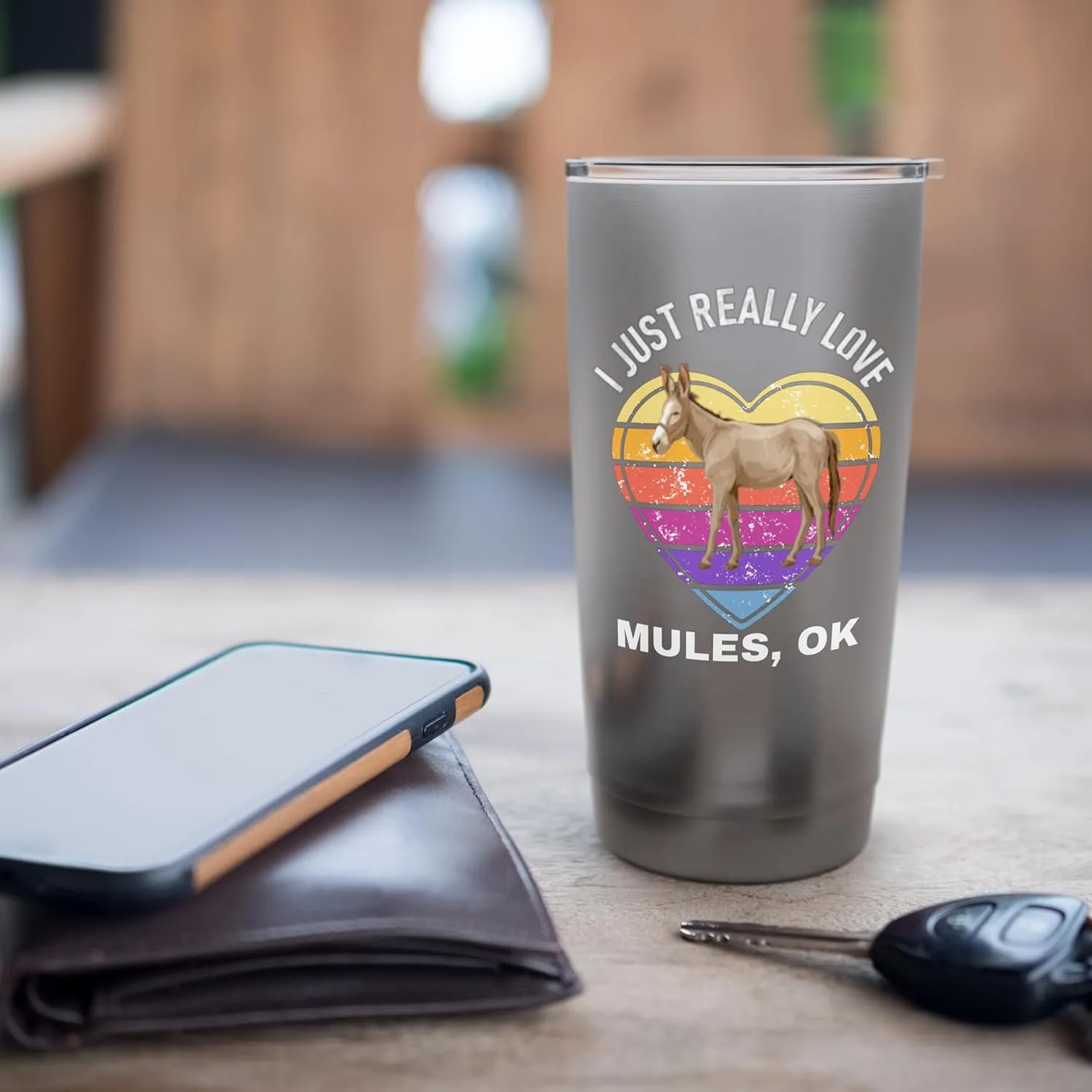 Mule Vintage I Just Really Love Mule Ok ? Mules Lovers Stainless Steel Insulated Tumbler