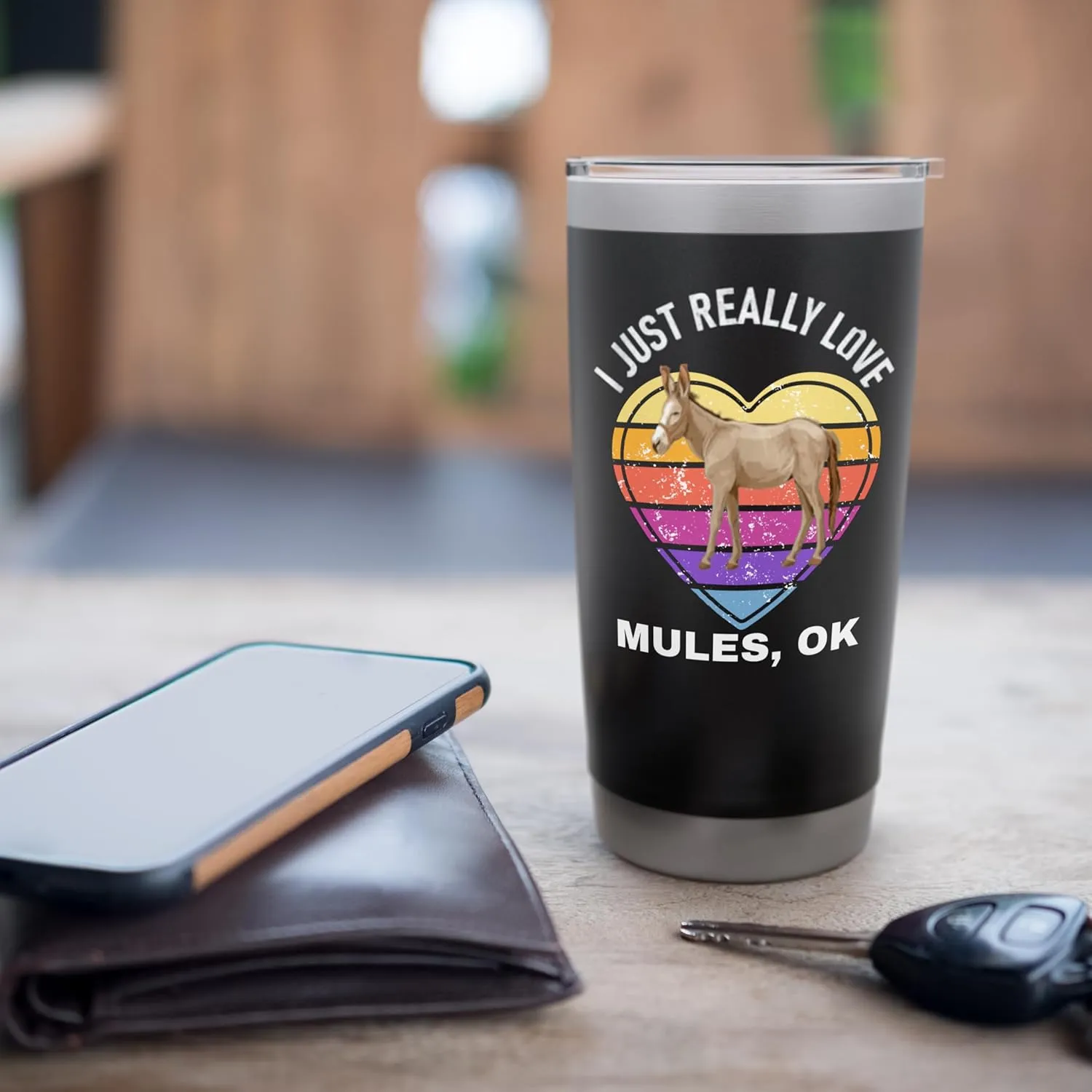 Mule Vintage I Just Really Love Mule Ok ? Mules Lovers Stainless Steel Insulated Tumbler