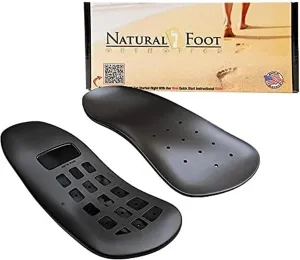 Natural Foot Orthotics. Podiatrist Designed for Low to Flat Feet. Recommended for Plantar Fasciitis, Heel Spurs, Bunions, Neuromas, & Hammertoes. USA Made. Slim Stabilizer Arch Support Shoe Insoles