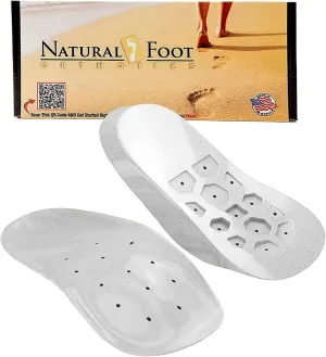 Natural Foot Orthotics. Podiatrist Designed for Medium Height Arches. Recommended for Plantar Fasciitis, Heel Spurs, Bunions, Neuromas, & Hammertoes. Intermediate Stabilizer Arch Supports Insoles