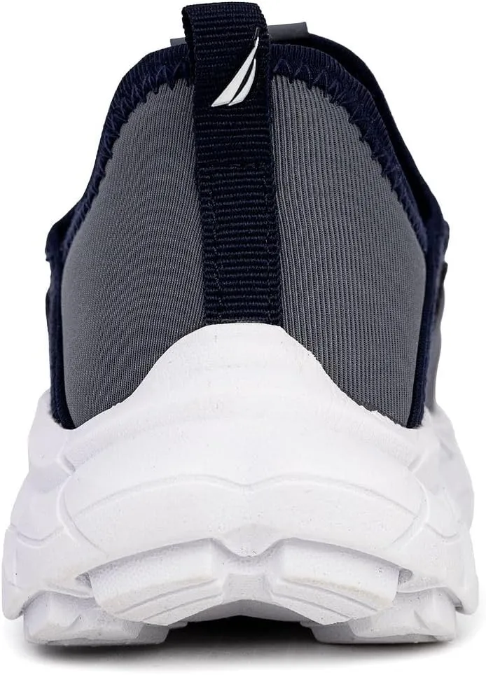 Nautica Kids Athletic Slip-On Sneakers - Comfortable Bungee Running Shoes for Boys and Girls - Stylish and Supportive Footwear for Active Kids (Big Kid/Little Kid/Toddler)