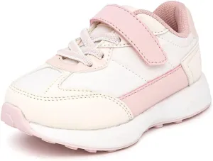 Nautica Kids Girls Athletic Sneakers - Comfortable Running Shoes with Adjustable Hook-and-Loop Strap, Toddler/Little Kid Sizes