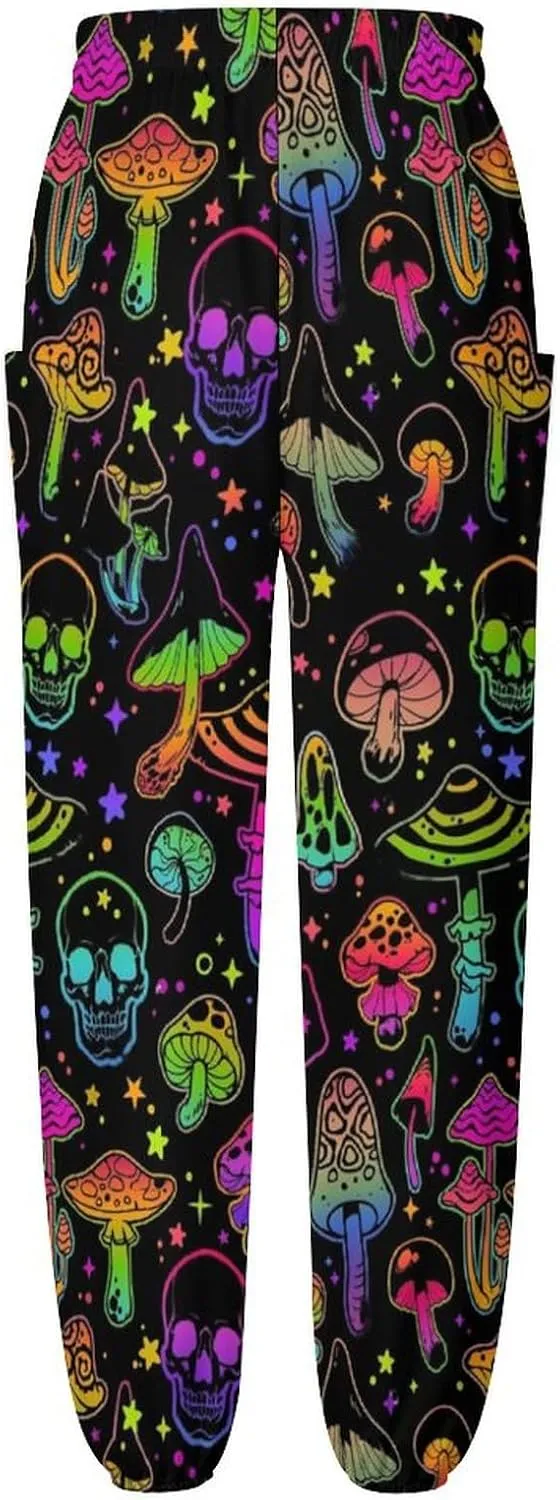 Neon Pattern Yoga Bloomers Womans Hippie Harem Pant Beach Pants Elastic Gym Long Pants Loose Casual Sweatpants