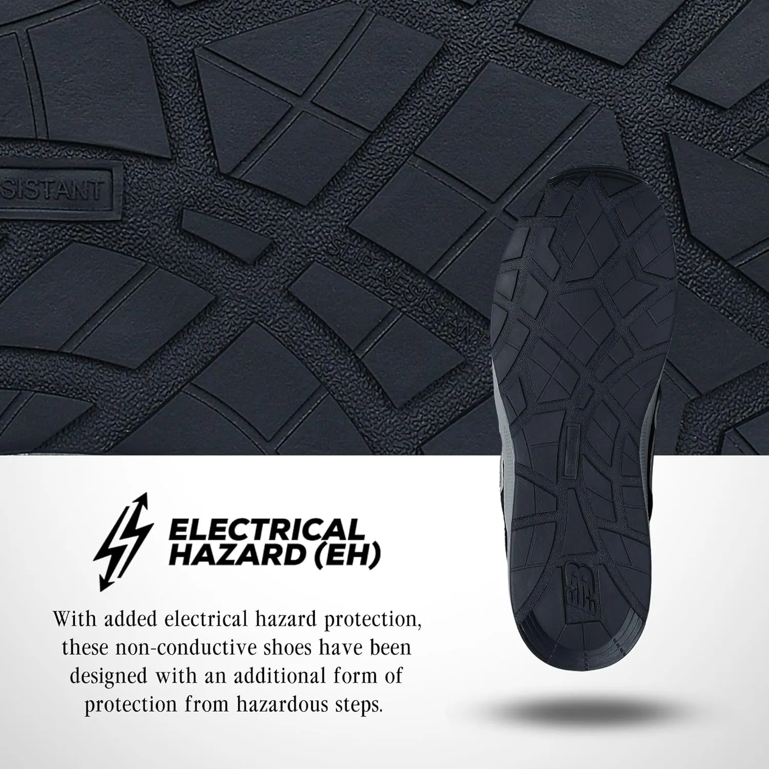 New Balance Elite Lite Electrical Hazard Women's Medium Composite Toe, Industrial Work Shoe Lightweight & Slip Resistant, Black Rose, 9