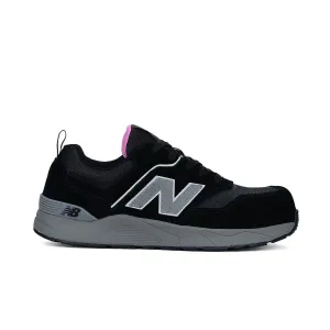 New Balance Elite Lite Electrical Hazard Women's Medium Composite Toe, Industrial Work Shoe Lightweight & Slip Resistant, Black Rose, 9
