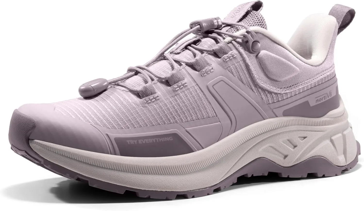NORTIV 8 Women's Lightweight Hiking Shoes Quick Laces Outdoor Fashion Sneakers