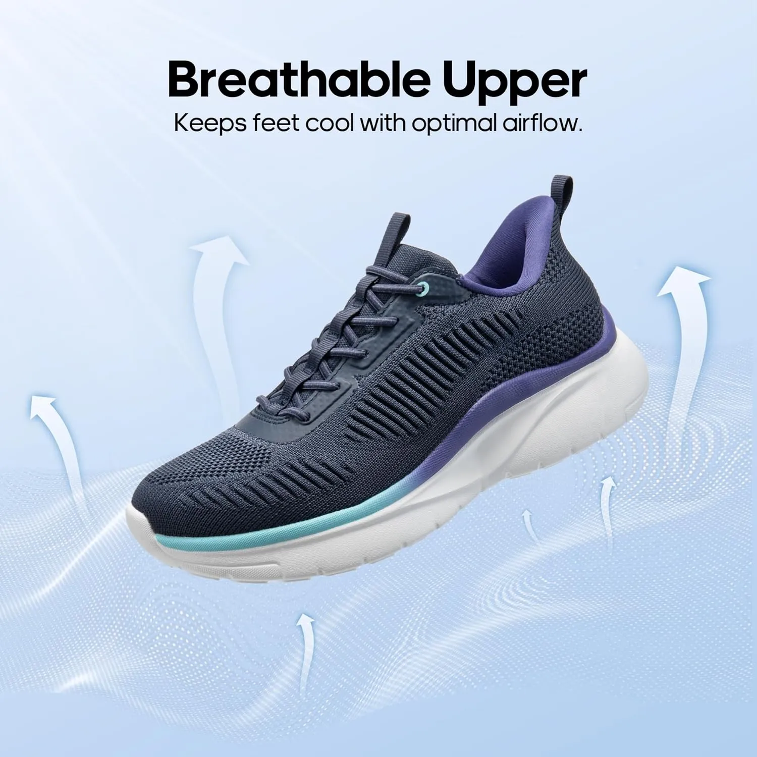 NORTIV 8 Women's Slip on Walking Shoes Tennis Lightweight Gym Sneakers ActiveFlow Workout Breathable Hands-Free Cross Trainer Comfortable Fashion Sneakers
