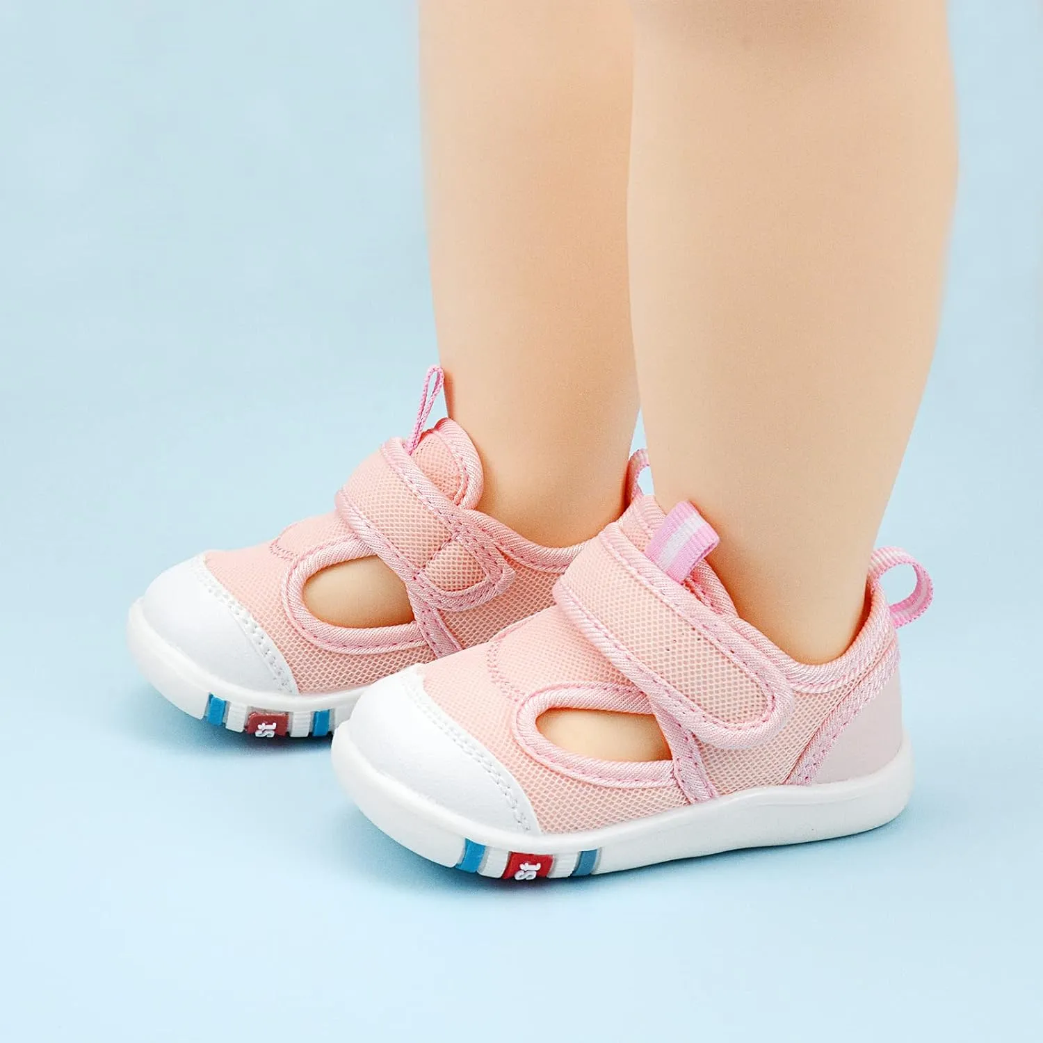 OAISNIT Baby Boy Girl Sandals Lightwight Breathable Summer Mesh Sneakers Non-Slip Toddler First Walking Shoes 6 12 18 24 Months