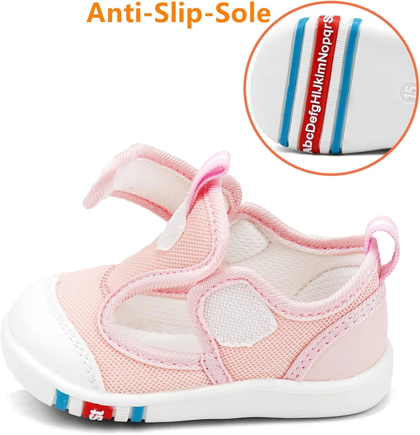 OAISNIT Baby Boy Girl Sandals Lightwight Breathable Summer Mesh Sneakers Non-Slip Toddler First Walking Shoes 6 12 18 24 Months