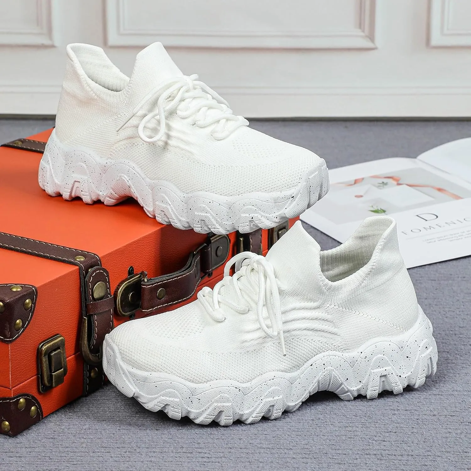 Ortho Pro Shoes for Women, Nurse Babe Tennis Shoes Ortho Pro Classic Sneaker Women's Mesh Orthopedic Walking Sneakers