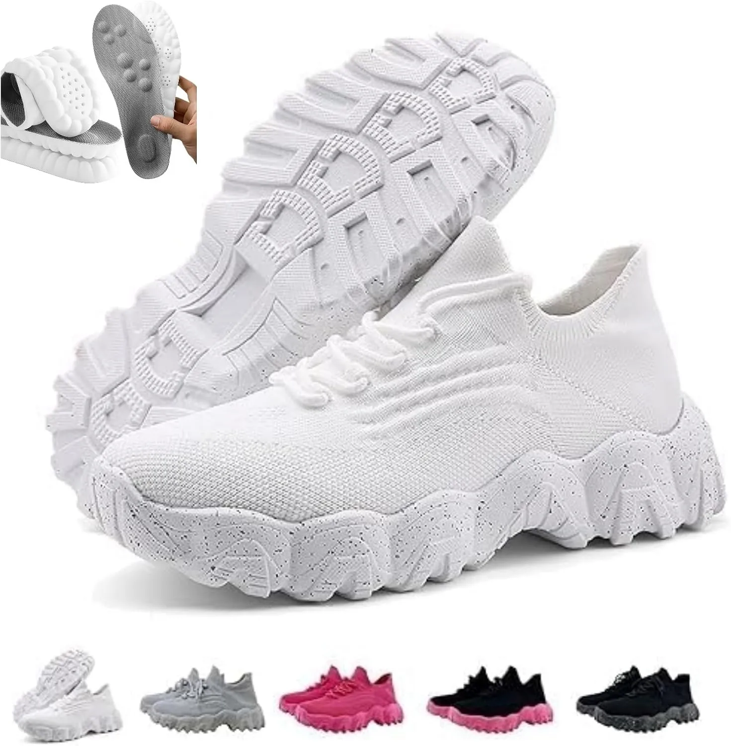 Ortho Pro Shoes for Women, Nurse Babe Tennis Shoes Ortho Pro Classic Sneaker Women's Mesh Orthopedic Walking Sneakers