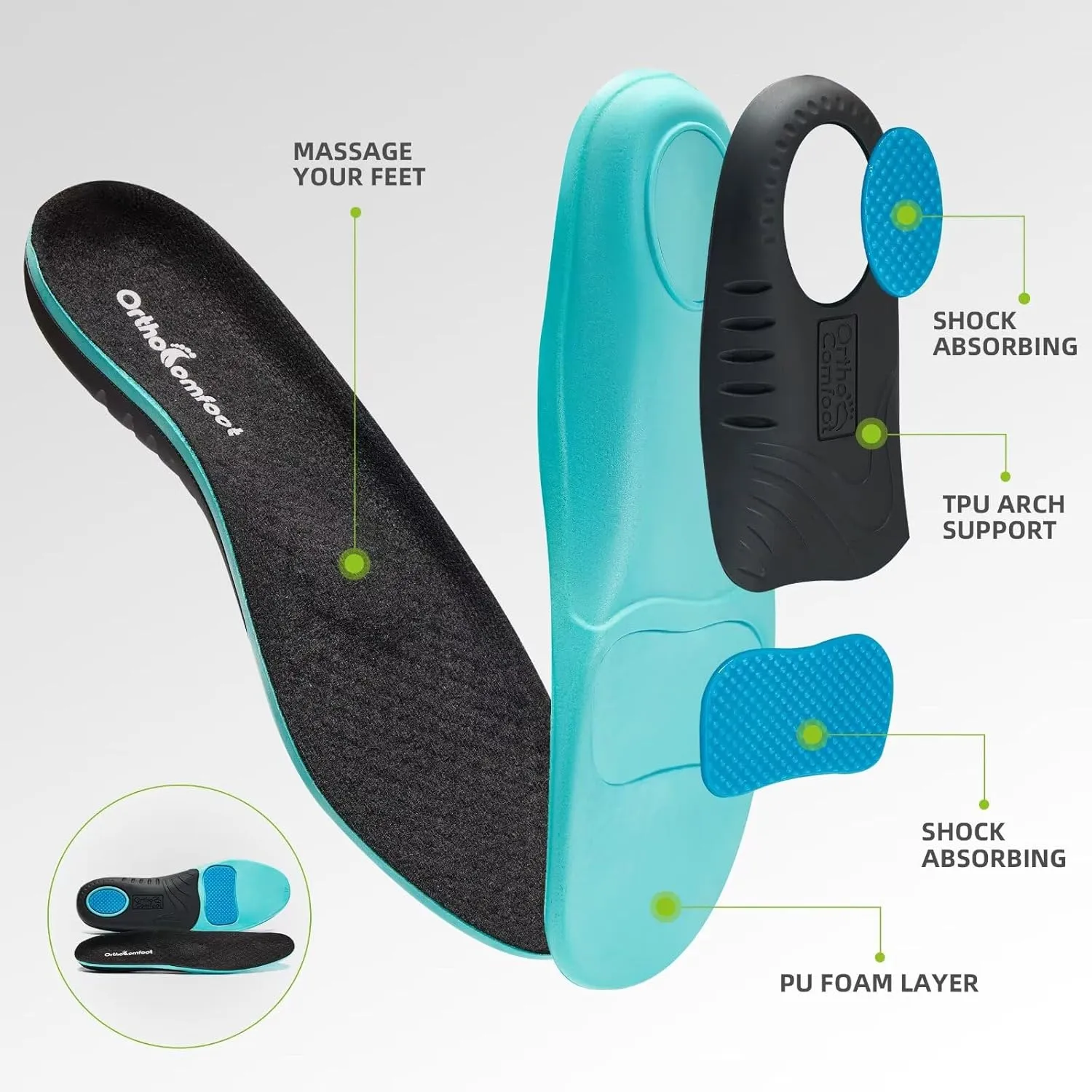 OrthoComfoot Men's Orthopedic Slip-On Loafers Walking Shoes: Comfortable Arch Support Shoes for Plantar Fasciitis Relief, Flat Feet Casual Work Orthotic Loafers for Foot and Heel Pain
