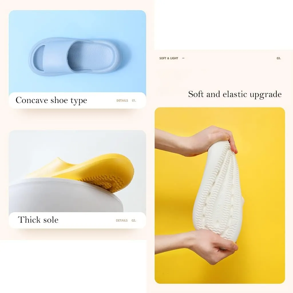 Pillow Slippers Cloud Slides for Men and Women Shower Platform Sandals House Slippers EVA Quick Dry Open Toe Spa Non-Slip Bedroom Bathroom Home Indoor and Outdoor Summer Sandals Slip On