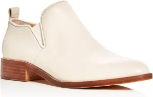 Pour La Victoire Womens Vanilla Ivory Padded Goring Felina Almond Toe Block Heel Slip On Leather Loafers Shoes 10