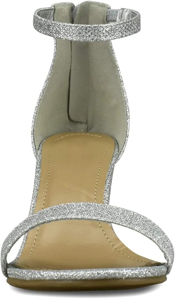 Premier Standard - Women's Strappy Chunky Block High Heel - Formal, Wedding, Party Simple Classic Pump