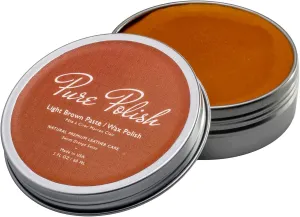 Premium Natural Shoe Paste Wax Polish - 2 oz - Multiple Colors Available