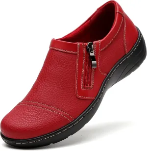 QAE Loafers for Women Comfort Women's Loafers & Slip-Ons Orthopedic Lightweight Business Casual Dressy Walking Work Flat Slip-On Shoes for Ladies