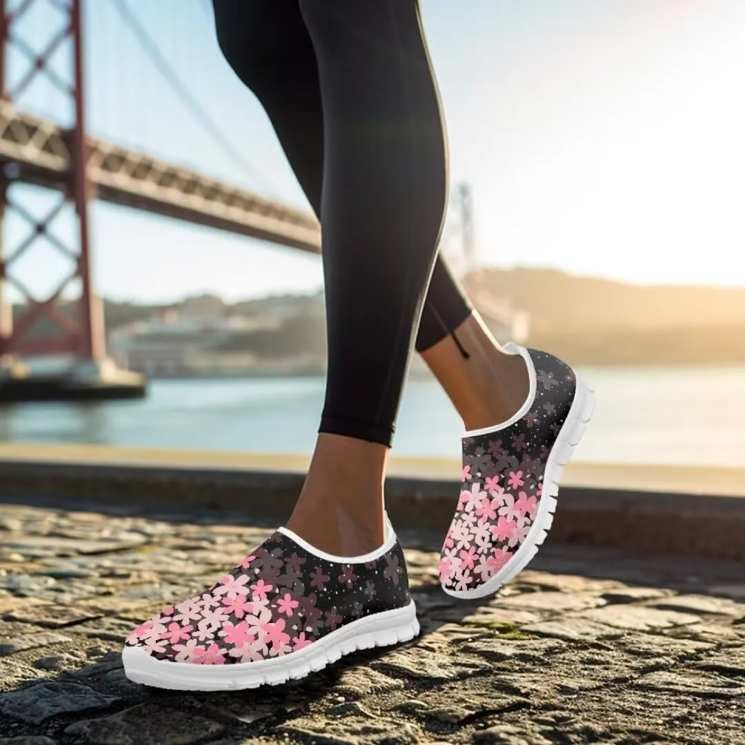 Quincy Ladies Slip On Casual Shoes Low-Cut Soft Sports Sneakers Comfortable Breathable Walking Running Shoes Women's Loafers