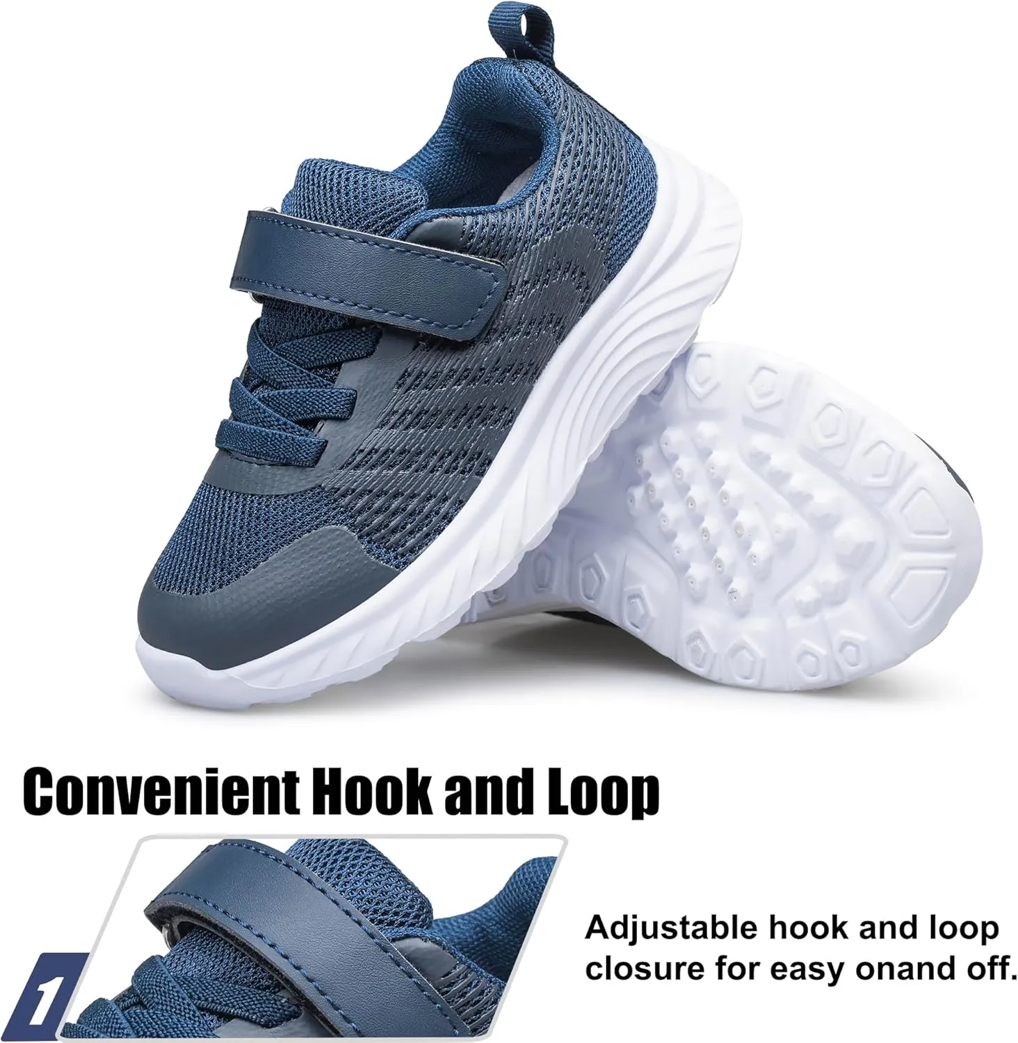 Raoendis Boys Girls Sneakers Kids Shoes Lightweight Breathable Athletic Running Tennis Fitness Shoes for Unisex Toddler/Little Kid/Big Kid