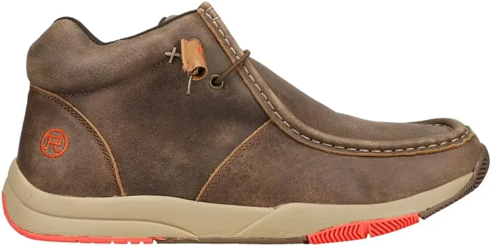 ROPER Mens Clearcut Moc Toe Chukka Casual Boots Ankle - Brown