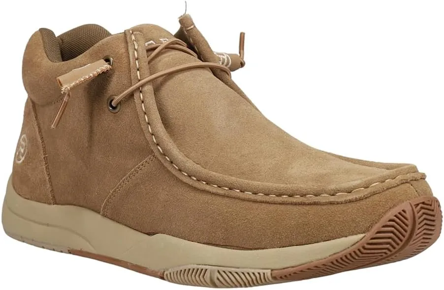 ROPER Mens Clearcut Moc Toe Chukka Casual Boots Ankle - Brown
