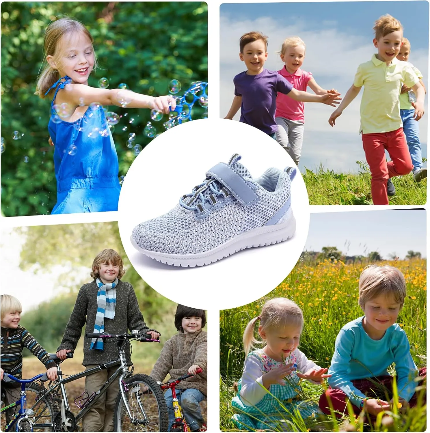 RUNSIDE Kids Shoes, Boys Girls Sneakers Lightweight Athletic Walking/Running Tennis Shoes(Toddler/Little Kid/Big Kid)