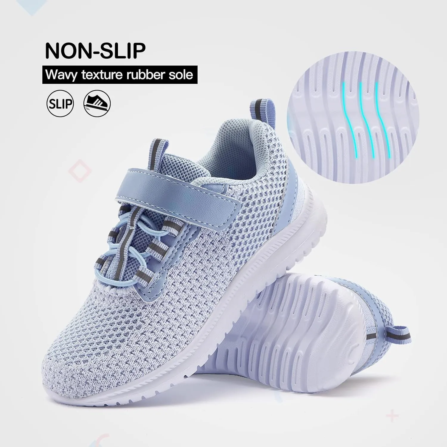 RUNSIDE Kids Shoes, Boys Girls Sneakers Lightweight Athletic Walking/Running Tennis Shoes(Toddler/Little Kid/Big Kid)