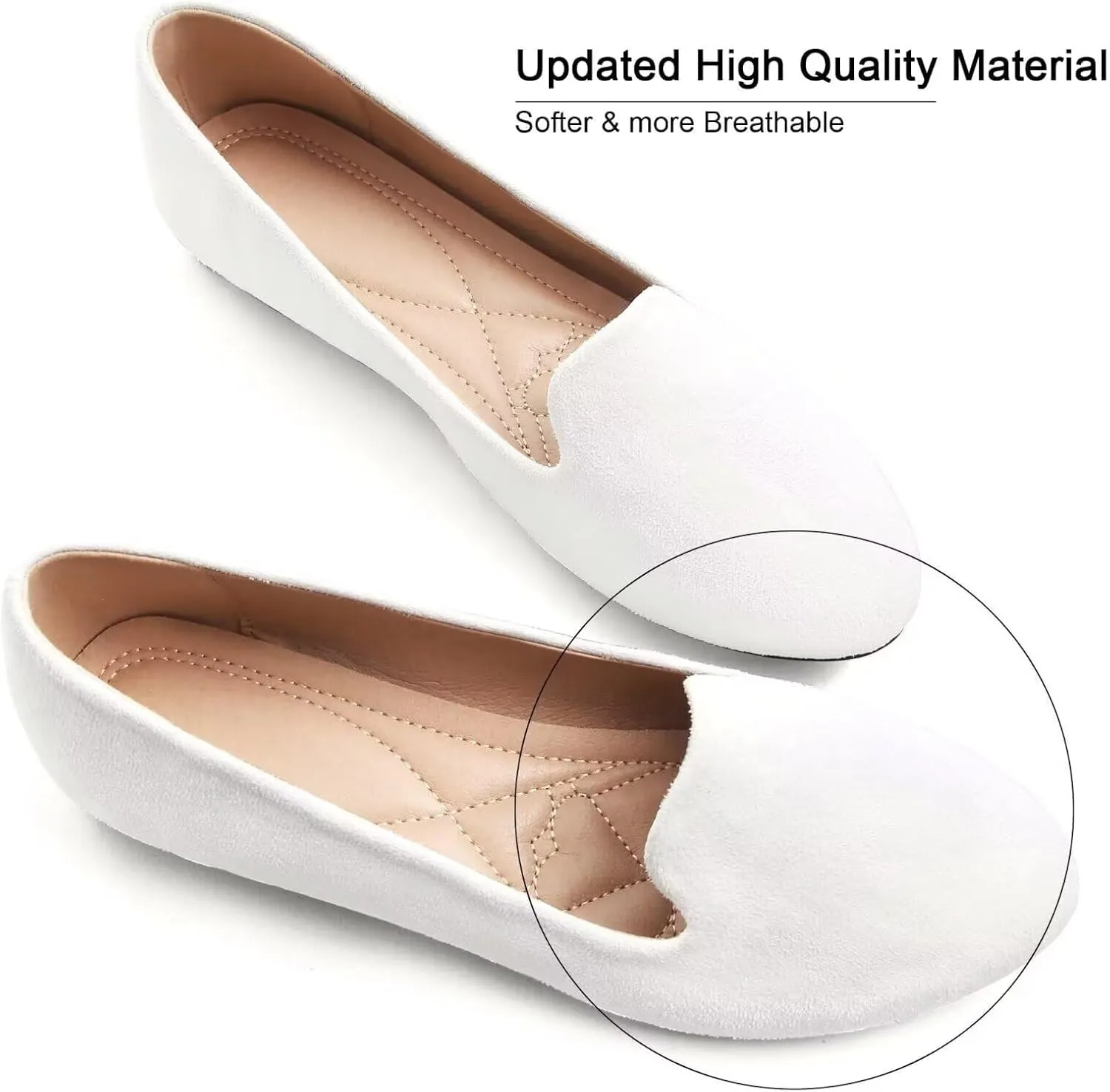 SAILING LU Women Round Toe Flats Comfortable Fashion Ballet Flat Shoes for Women Dressy Slip-ons Loafers
