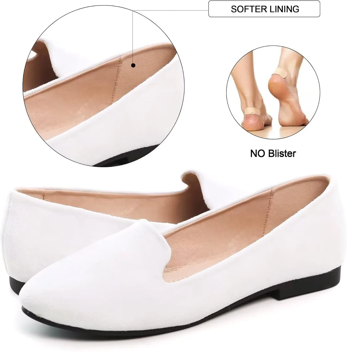 SAILING LU Women Round Toe Flats Comfortable Fashion Ballet Flat Shoes for Women Dressy Slip-ons Loafers