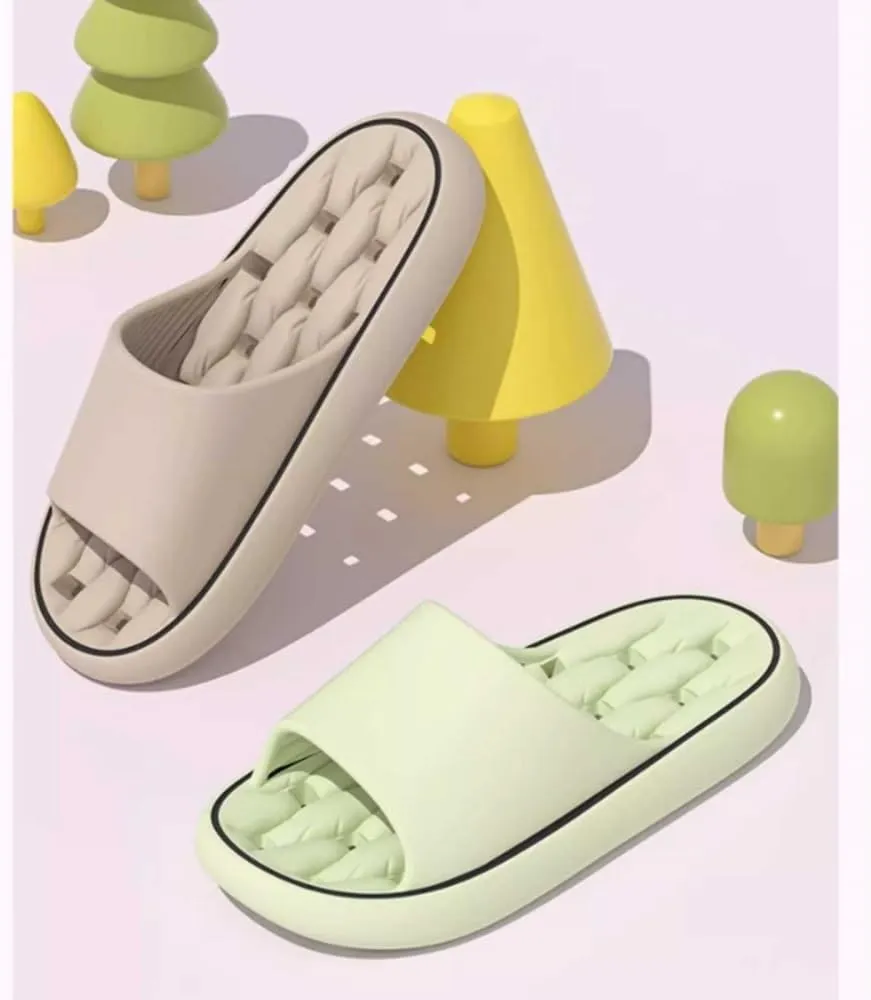 Sandals, Indoor Outdoor Comfort Shower Men's and Women's Slippers with Drainage Holes Womens House Slippers