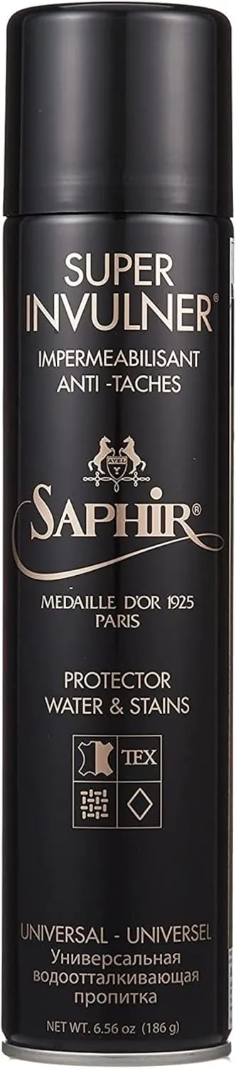 SAPHIR Medaille d’Or Super Invulner – Waterproof Spray for All Leather Shoes & Boots, Shoe Protector Spray – Neutral