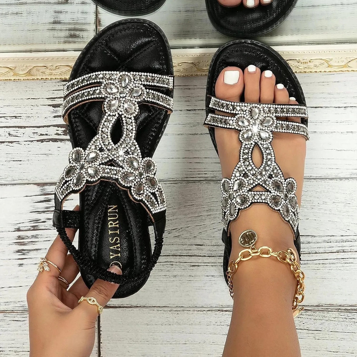 SBGMoSJ Diabetic Shoes for Women Wide Width Dress Orthopedic Working Shoes Woman Heeled Comfort Sandals Plantar Fasciitis Sandals Black Chunky Heels Open Toe Heels