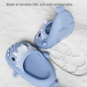 Shark Slides Ice Cream Cone, Cute Cartoon 3D Cloud Shark House Slippers Shoes Sandals For Women Men
